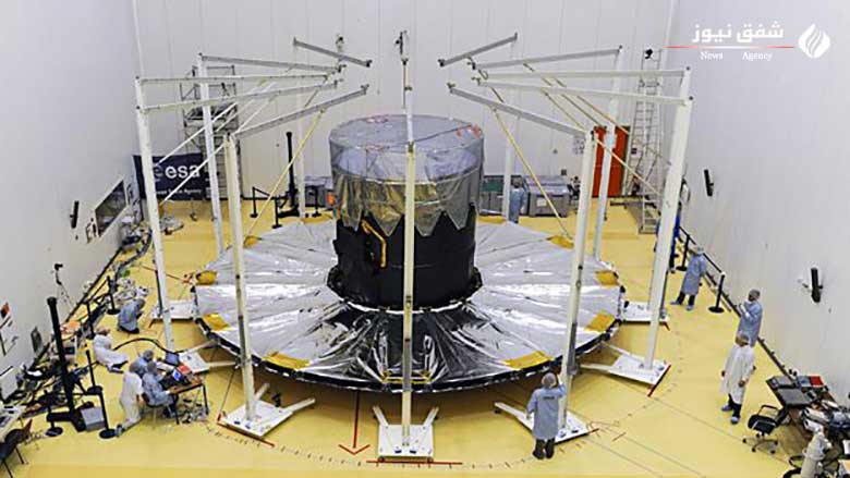 تصویر زمان ساخت Gaia Telescope