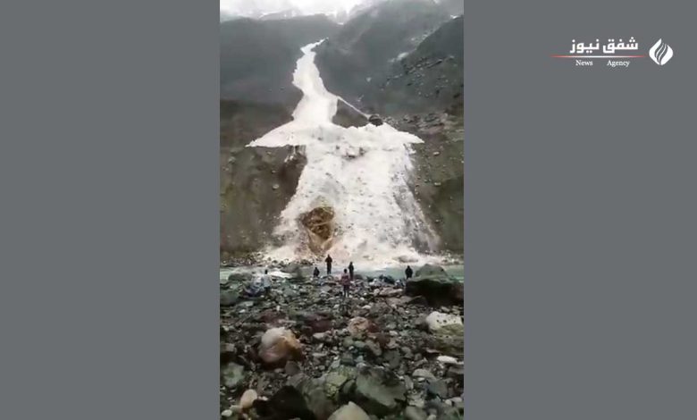 بهمن عظیم از یخچال طبیعی در شمال پاکستان