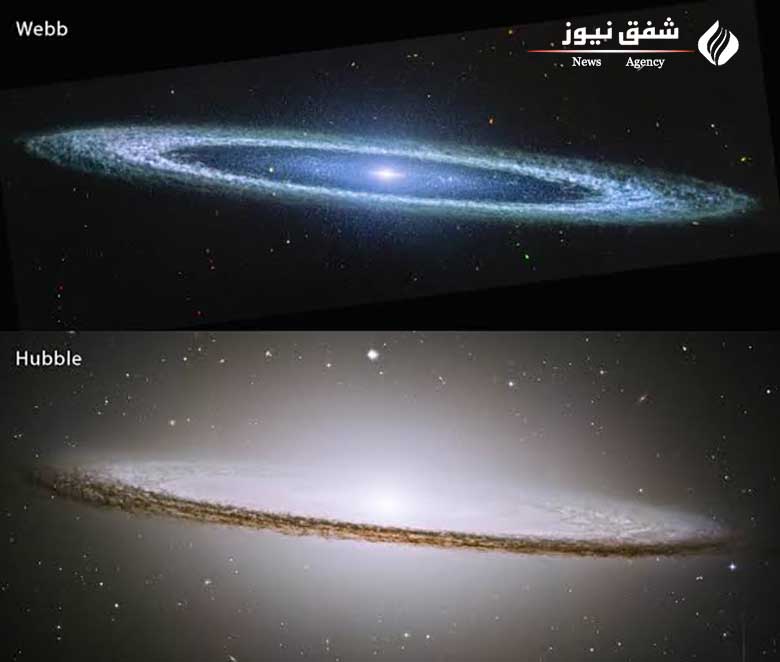تصویر دو تلسکوپ مختلف