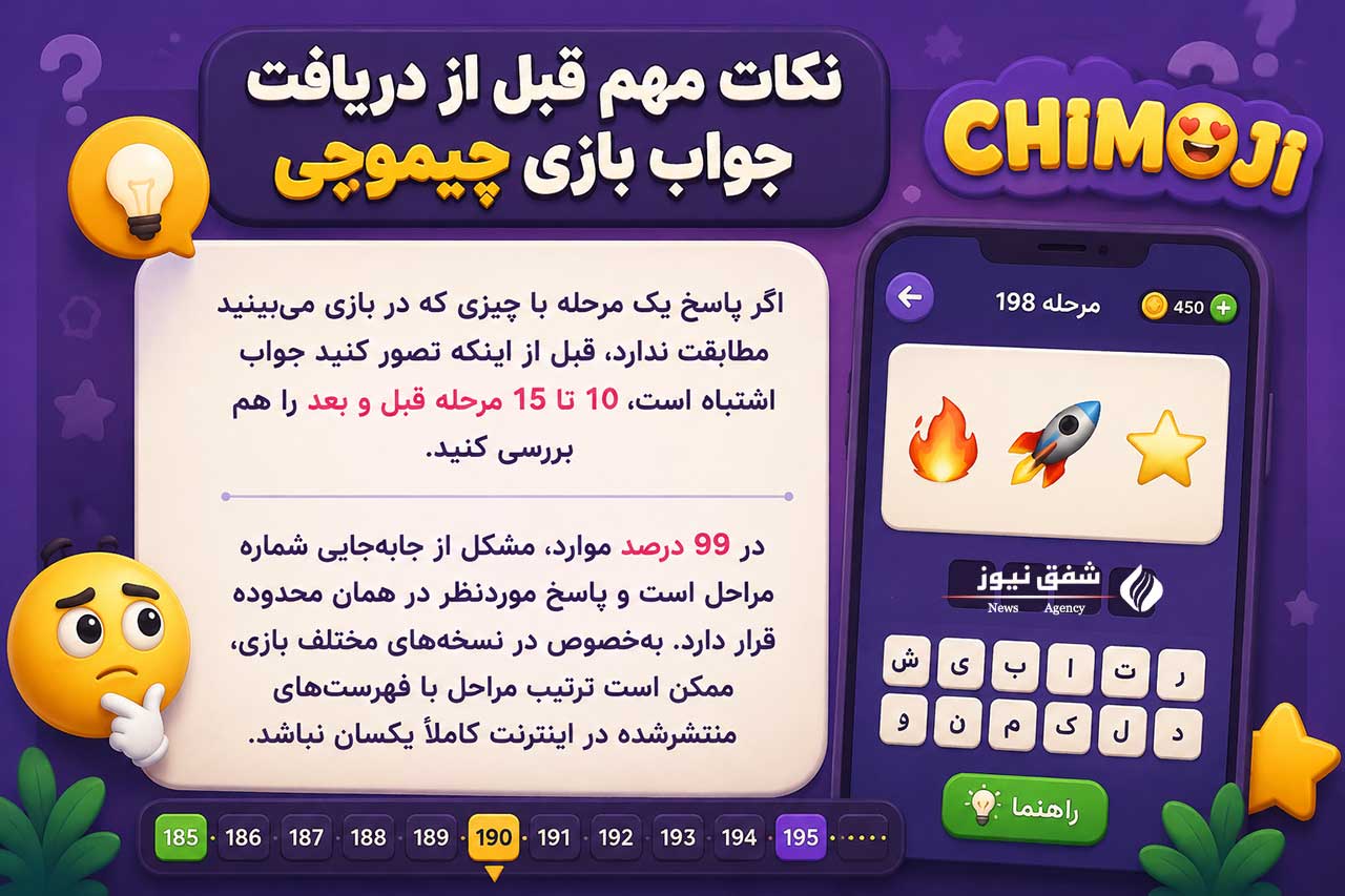 نکات مهم قبل از دریافت جواب بازی چیموجی