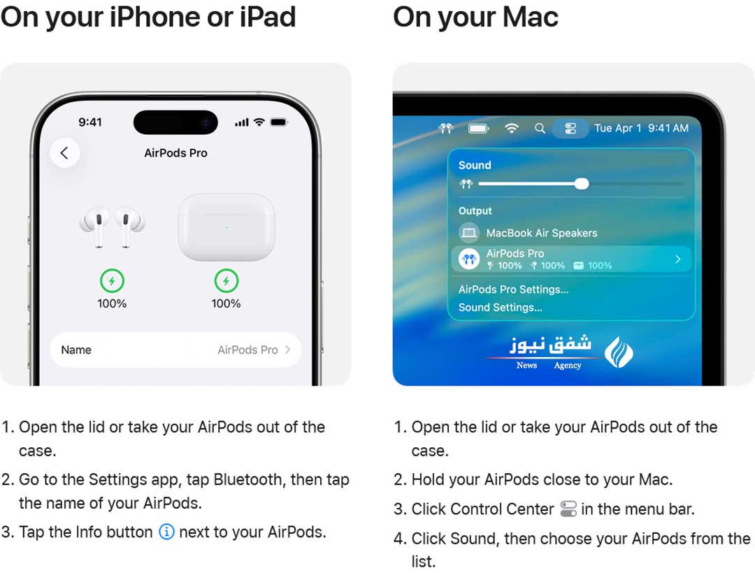 روش شارژ AirPods