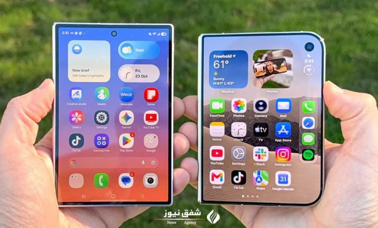 آیفون Duo در مقابل سامسونگ گلکسی Z Fold 8